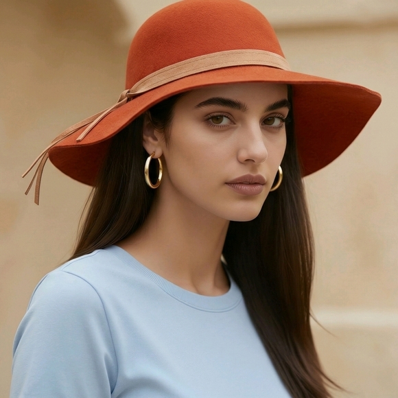 torrid Accessories - 🆕BURNT ORANGE ROUND FLOPPY HAT👒